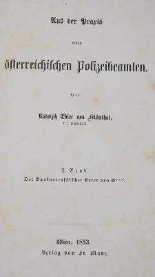 Bild Nr.1: 140-806 (Köpp) von Felsenthal,R.: (Juridica und Kriminologie)