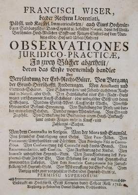 Bild Nr.1: 140-825 Wiser,F.: (Juridica und Kriminologie)