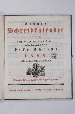 Bild Nr.203: 140-832 Grätzer Schreibkalender: (Kalender)