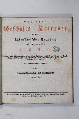 Bild Nr.207: 140-832 Grätzer Schreibkalender: (Kalender)