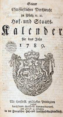 Bild Nr.1: 140-834 Hof- und Staats-Kalender,: (Kalender)