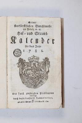 Bild Nr.21: 140-834 Hof- und Staats-Kalender,: (Kalender)