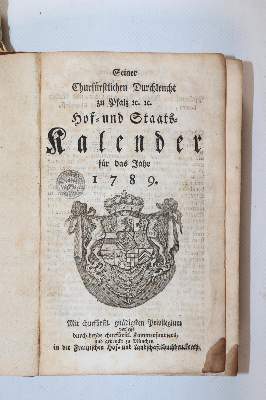 Bild Nr.24: 140-834 Hof- und Staats-Kalender,: (Kalender)