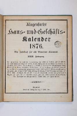 Bild Nr.24: 140-836 Klagenfurter: (Kalender)