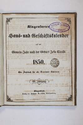 Bild Nr.26: 140-836 Klagenfurter: (Kalender)