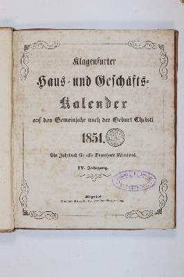 Bild Nr.27: 140-836 Klagenfurter: (Kalender)