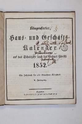 Bild Nr.28: 140-836 Klagenfurter: (Kalender)