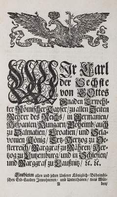 Bild Nr.1: 140-86 Karl VI.: (Böhmen)