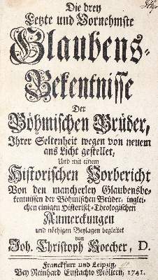 Bild Nr.1: 140-88 Koecher,J.C.: (Böhmische Brüder)