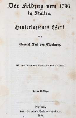 Bild Nr.1: 140-880 Clausewitz,C.v.: (Militaria)