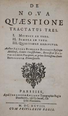 Bild Nr.1: 140-92 Bossuet,J.B.: (Alte Drucke, Handschriften und Theologie)