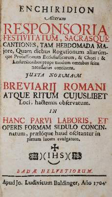 Bild Nr.1: 140-920 Enchiridion: (Musik)