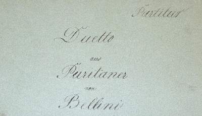 Bild Nr.1: 140-922 Bellini, Vincenzo: (Musik, Handschriften)