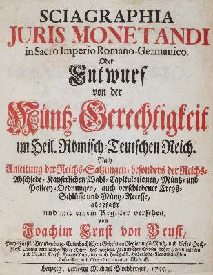 Bild Nr.1: 140-959 Beust,J.E.v.: (Numismatik u. Siegelkunde, Medaillen)