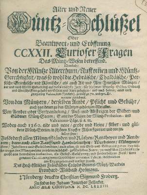 Bild Nr.1: 140-960 Hofmann,L.W.: (Numismatik u. Siegelkunde, Medaillen)