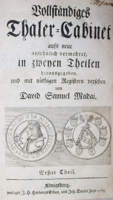 Bild Nr.1: 140-962 Madai,D.S.v.: (Numismatik u. Siegelkunde, Medaillen)
