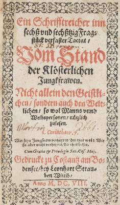 Bild Nr.1: 140-99 (Brenner,M.).: (Alte Drucke, Handschriften und Theologie)