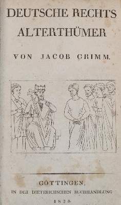 Große Abbildung Nr.1: 141-1038 Grimm,J.: (Literatur und illustrierte Bücher bis 19.Jahrhundert)