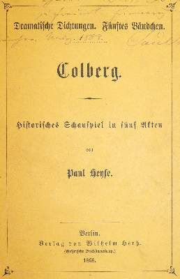 Große Abbildung Nr.1: 141-1046 Heyse,P.: (Literatur und illustrierte Bücher bis 19.Jahrhundert)