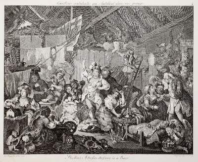 Große Abbildung Nr.2: 141-1048 Hogarth,W.: (Literatur und illustrierte Bücher bis 19.Jahrhundert)