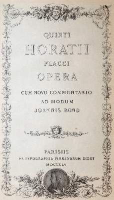 Große Abbildung Nr.1: 141-1049 Horatius Flaccus,Q.: (Literatur und illustrierte Bücher bis 19.Jahrhundert)