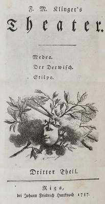 Große Abbildung Nr.3: 141-1057 Klinger,F.M.: (Literatur und illustrierte Bücher bis 19.Jahrhundert)