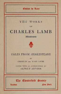 Große Abbildung Nr.2: 141-1065 Lamb,C.: (Literatur und illustrierte Bücher bis 19.Jahrhundert)