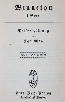 Große Abbildung Nr.3: 141-1076 May,K.: (Literatur und illustrierte Bücher bis 19.Jahrhundert)