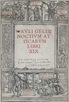 Große Abbildung Nr.1: 141-108 Gellius,A.: (Alte Drucke, Handschriften und Theologie)