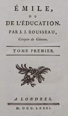 Große Abbildung Nr.1: 141-1111 Rousseau, J. J.,: (Literatur und illustrierte Bücher bis 19.Jahrhundert)