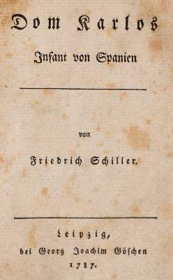 Große Abbildung Nr.1: 141-1124 Schiller,F.(v.).: (Literatur und illustrierte Bücher bis 19.Jahrhundert)