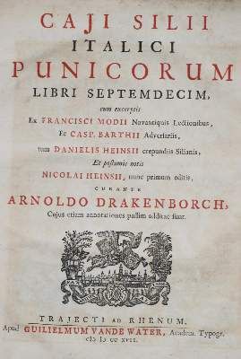 Große Abbildung Nr.1: 141-1132 Silius Italicus.: (Literatur und illustrierte Bücher bis 19.Jahrhundert)