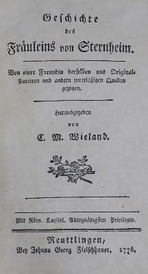 Große Abbildung Nr.1: 141-1159 Wieland,C.M. (Hrsg.).: (Literatur und illustrierte Bücher bis 19.Jahrhundert)
