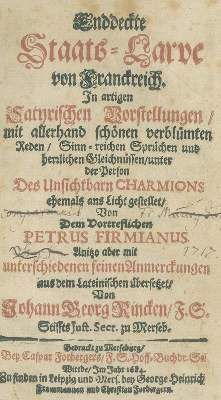 Große Abbildung Nr.1: 141-1163 (Zacharie de Lisieux, Pseud.:) P.Firmianus.: (Literatur und illustrierte Bücher bis 19.Jahrhundert)