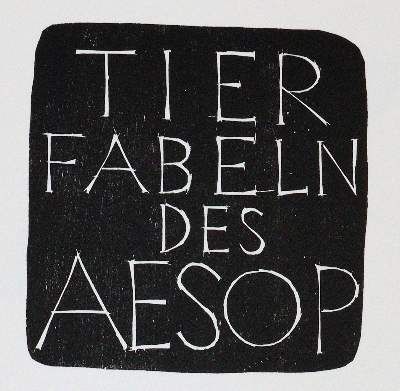Große Abbildung Nr.6: 141-1165 Aesop.: (Literatur und illustrierte Bücher 20.Jahrhundert - Alte Literatur in modernen Ausgaben)
