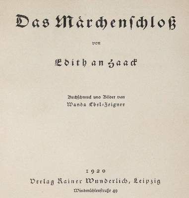 Große Abbildung Nr.2: 141-1169 An Haack,E.: (Literatur und illustrierte Bücher 20.Jahrhundert - Alte Literatur in modernen Ausgaben)