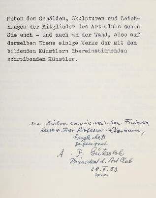 Große Abbildung Nr.1: 141-1173 ART Club Galerie.: (Literatur und illustrierte Bücher 20.Jahrhundert - Alte Literatur in modernen Ausgaben)