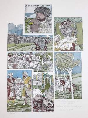 Große Abbildung Nr.1: 141-1177 Becker,P.G.: (Literatur und illustrierte Bücher 20.Jahrhundert - Alte Literatur in modernen Ausgaben)