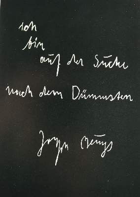 Große Abbildung Nr.1: 141-1187 Beuys, Joseph: (Literatur und illustrierte Bücher 20.Jahrhundert - Alte Literatur in modernen Ausgaben)