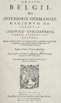 Große Abbildung Nr.1: 141-119 Guicciardini,L.: (Alte Drucke, Handschriften und Theologie)