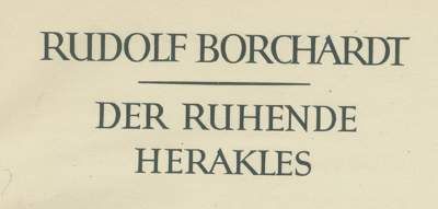 Große Abbildung Nr.1: 141-1196 Borchardt,R.: (Bremer Presse)