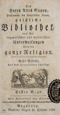 Große Abbildung Nr.1: 141-120 Guyon (Abbé Claude Marie).: (Alte Drucke, Handschriften und Theologie)