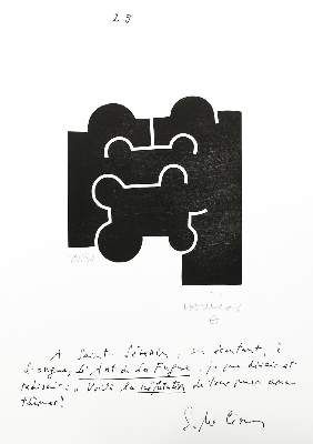 Große Abbildung Nr.1: 141-1218 Chillida, Eduardo: (Literatur und illustrierte Bücher 20.Jahrhundert - Alte Literatur in modernen Ausgaben)