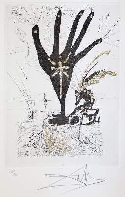 Große Abbildung Nr.9: 141-1229 Dali,S.: (Literatur und illustrierte Bücher 20.Jahrhundert - Alte Literatur in modernen Ausgaben)