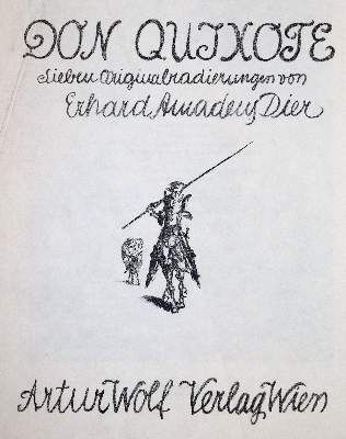 Große Abbildung Nr.1: 141-1240 Dier,E.A.: (Literatur und illustrierte Bücher 20.Jahrhundert - Alte Literatur in modernen Ausgaben)