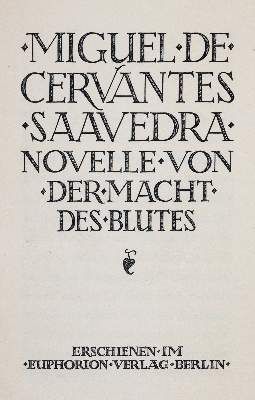 Große Abbildung Nr.11: 141-1256 Cervantes Saavedra,M.de.: (Einband)