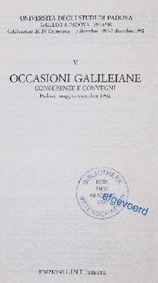 Große Abbildung Nr.1: 141-1299 Galileo a Padova.: (Literatur und illustrierte Bücher 20.Jahrhundert - Alte Literatur in modernen Ausgaben)