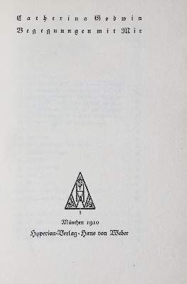 Große Abbildung Nr.1: 141-1310 Godwin,C.: (Literatur und illustrierte Bücher 20.Jahrhundert - Alte Literatur in modernen Ausgaben)