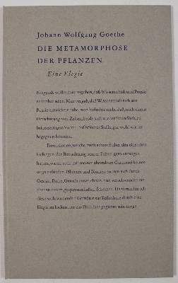 Große Abbildung Nr.5: 141-1315 Goethe,J.W.v.: (Literatur und illustrierte Bücher 20.Jahrhundert - Alte Literatur in modernen Ausgaben)