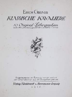 Große Abbildung Nr.8: 141-1331 Gruner,E.: (Literatur und illustrierte Bücher 20.Jahrhundert - Alte Literatur in modernen Ausgaben)